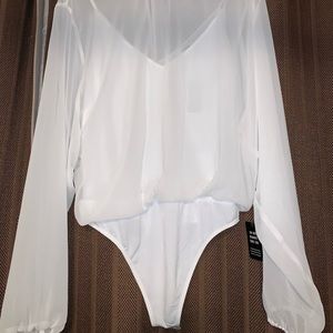 Express body suit white